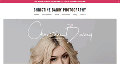 Desktop Screenshot of christinebarryphotography.com